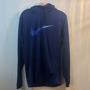Nike Deep Blue Hoodie with Swoosh